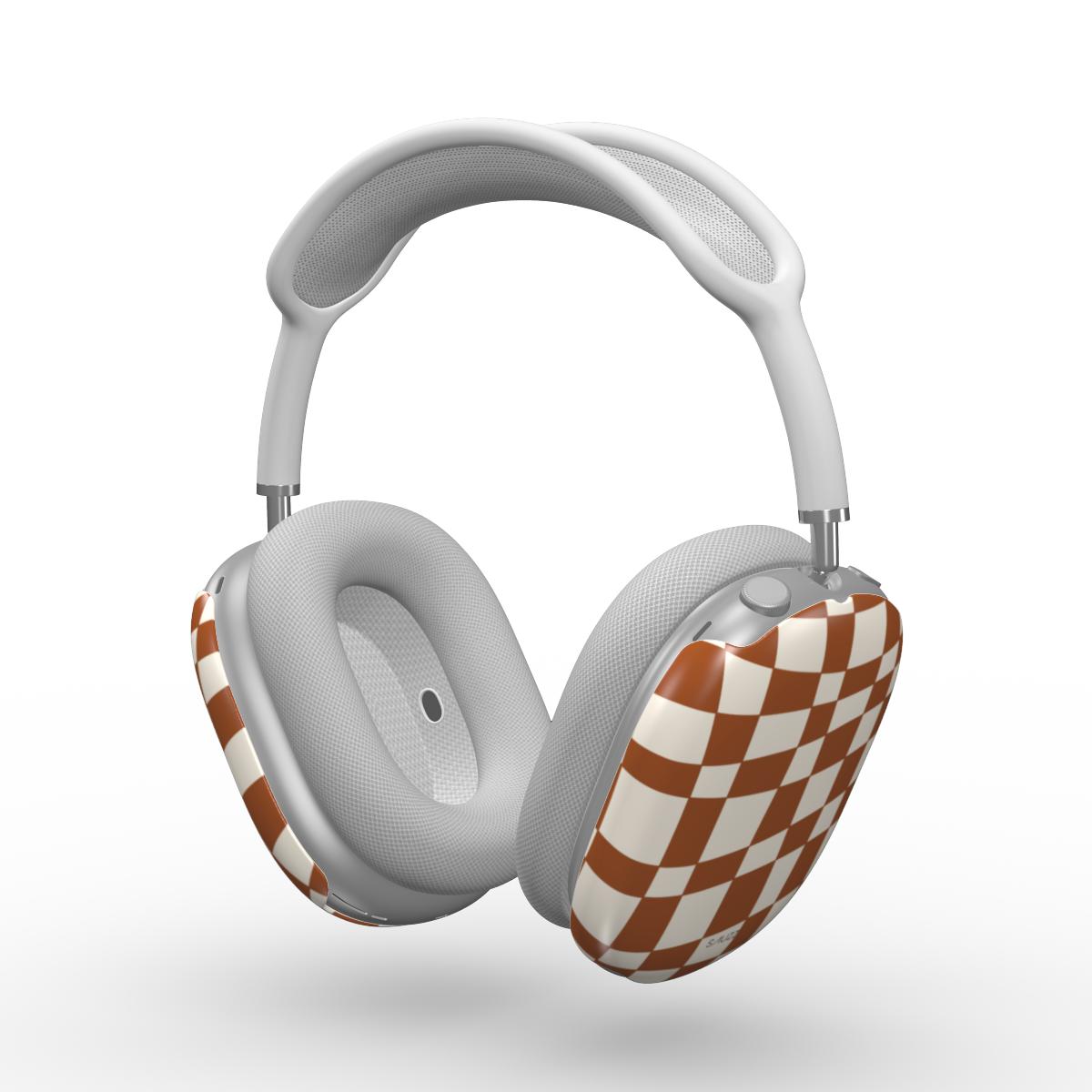 ORANGE CHECKER ILLUSION AirPods Max Case