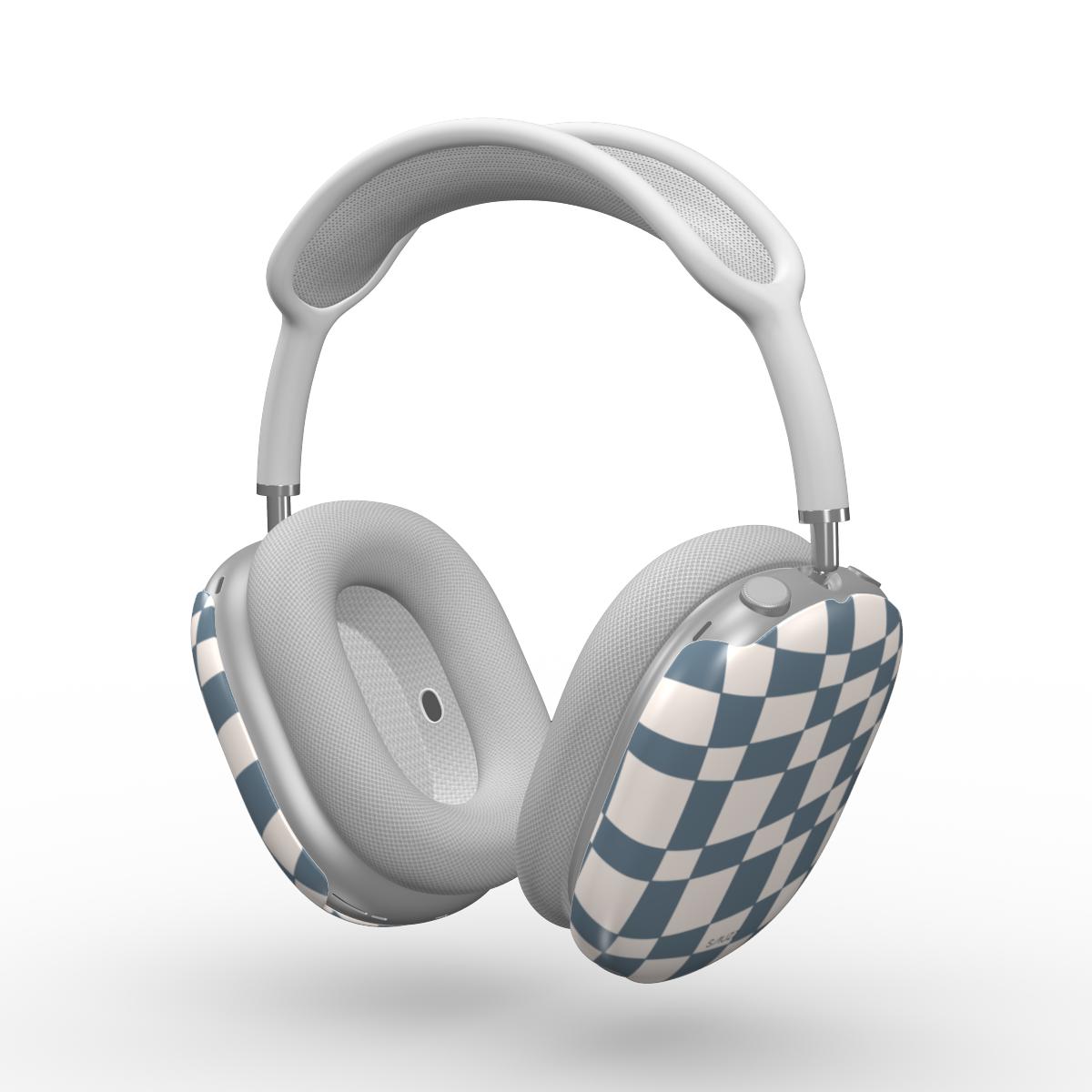 BLUE CHECKER ILLUSION AirPods Max Case