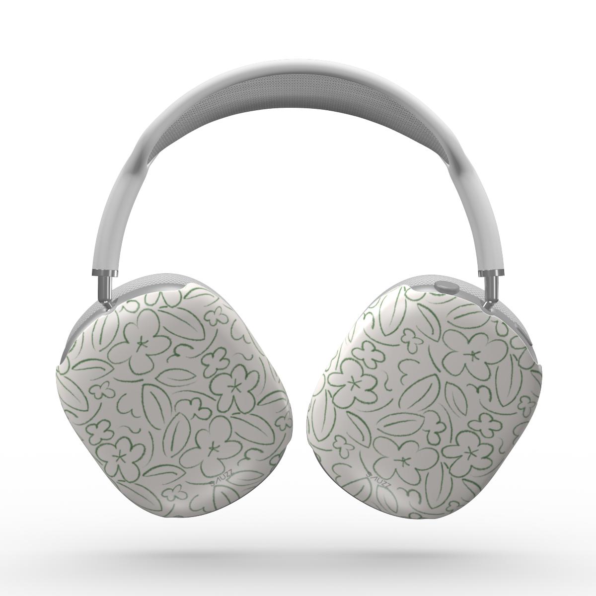 FLOWER DOODLE - GREEN AirPods Max Case