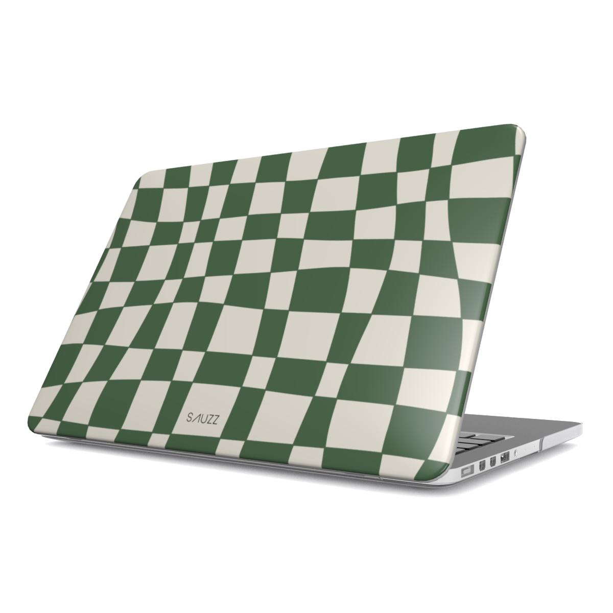 GREEN CHECKER ILLUSION MacBook Case