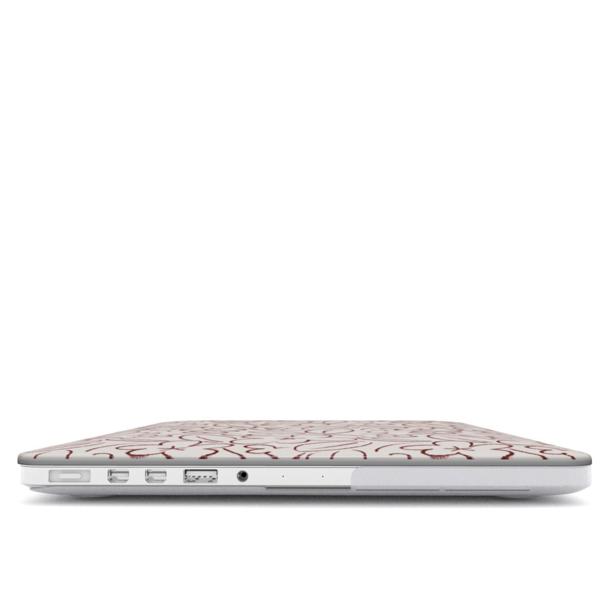 FLOWER DOODLE – RED MacBook Case