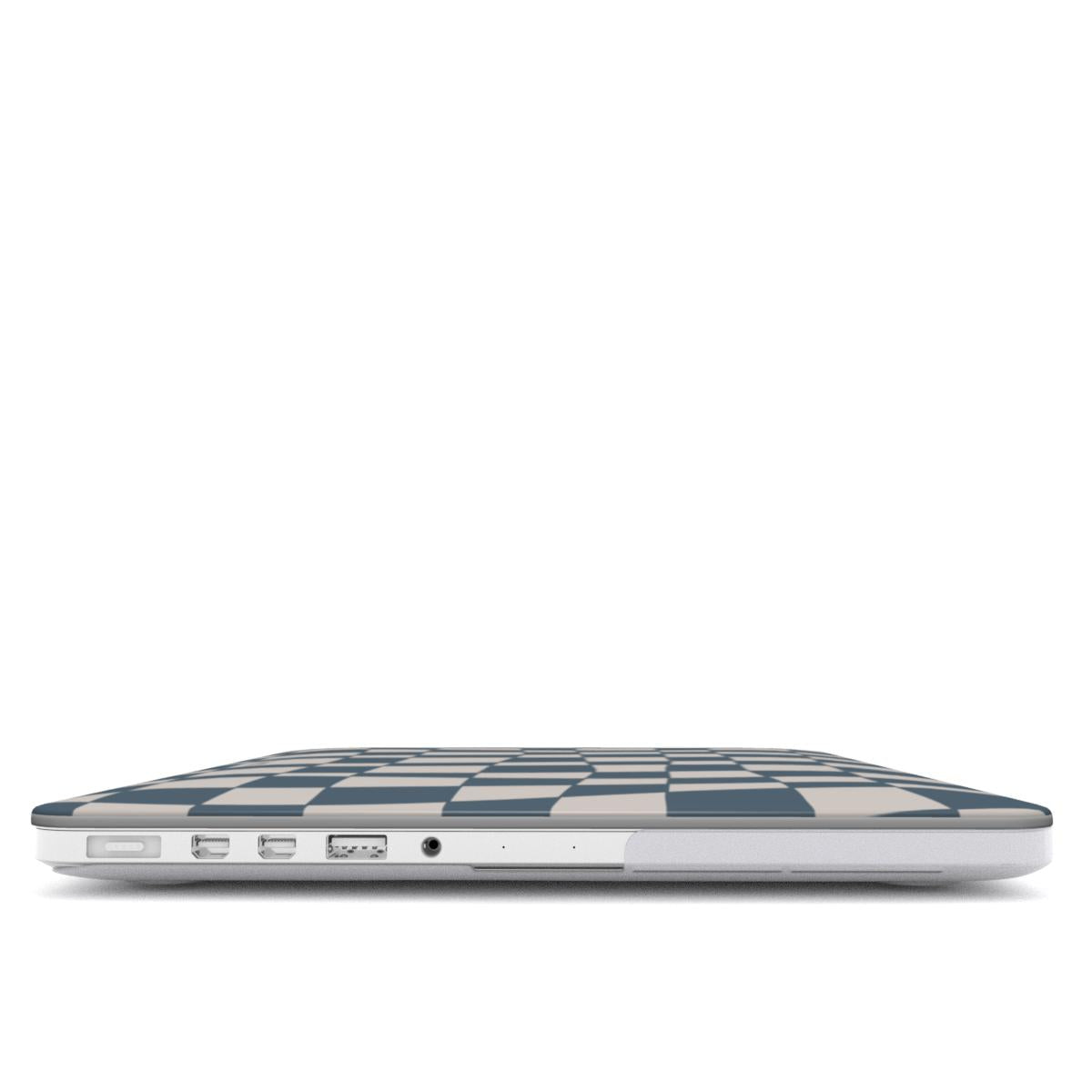 BLUE CHECKER ILLUSION MacBook Case