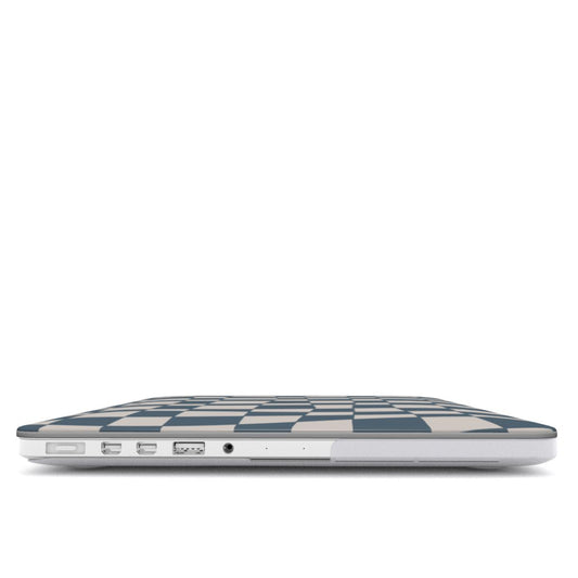BLUE CHECKER ILLUSION MacBook Case