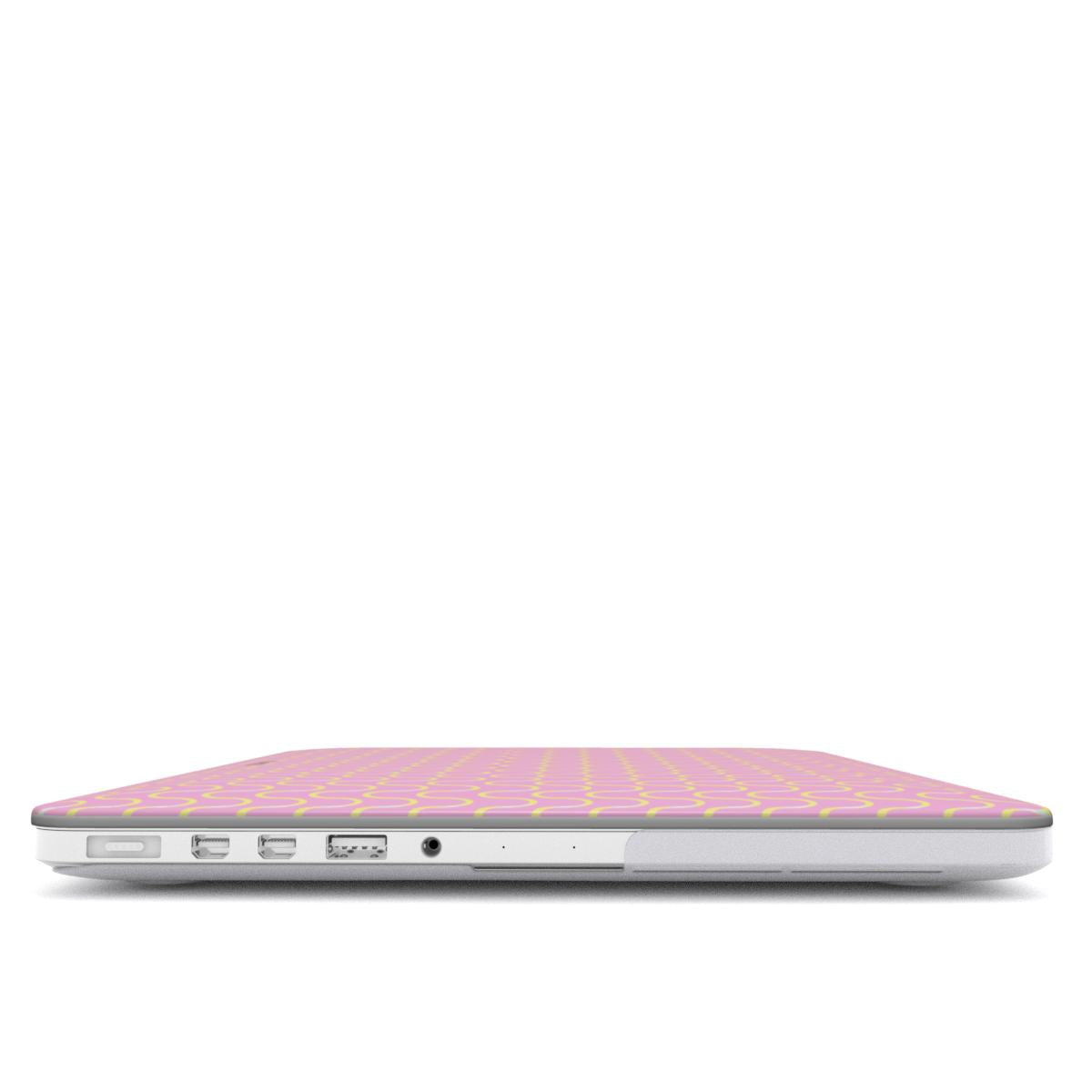 MINIMAL WAVE - PINK MacBook Case