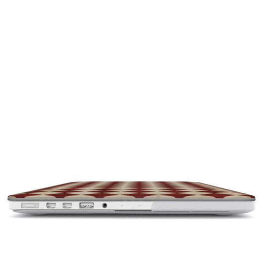 ELEGANT ARGYLE - RED MacBook Case