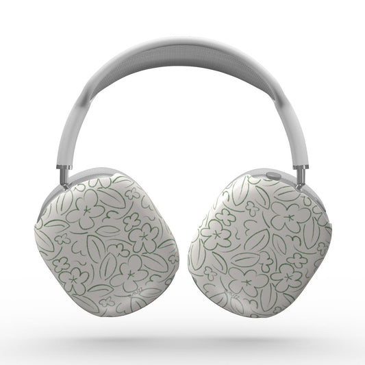 FLOWER DOODLE - GREEN AirPods Max Case