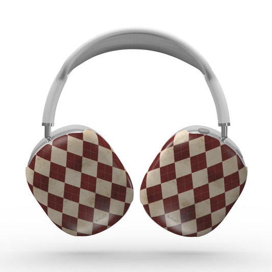 ELEGANT ARGYLE - RED AirPods Max Case