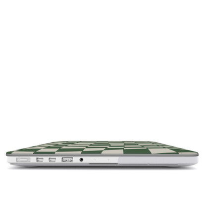 GREEN CHECKER ILLUSION MacBook Case