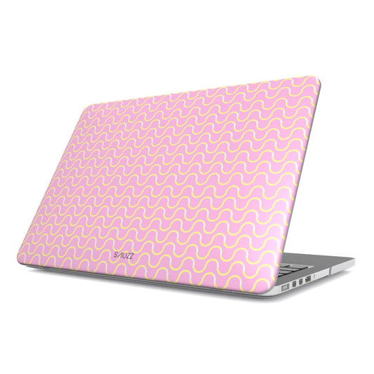 MINIMAL WAVE - PINK MacBook Case