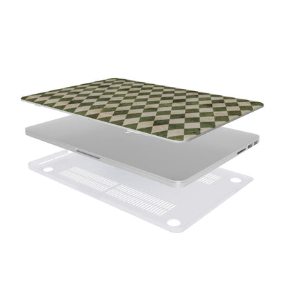 ELEGANT ARGYLE - GREEN MacBook Case