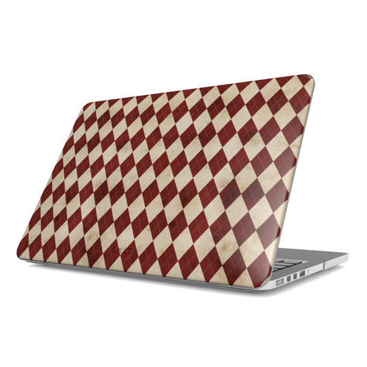 ELEGANT ARGYLE - RED MacBook Case